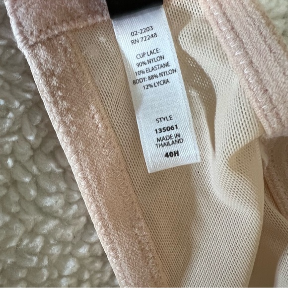 Paramour lace push up bra 40H nude blush - Picture 7 of 10